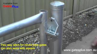 Gate Latch 2 way for round pipe and square [upl. by Chew]