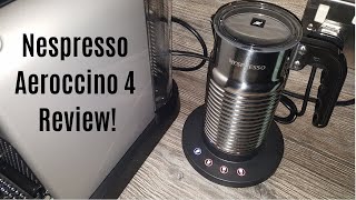 Nespresso Aeroccino 4 Milk Frother Review  Worth upgrading from the Aeroccino 3 [upl. by Ajnek]