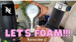 How To Foam Milk With Aeroccino 3 Make Coffee With Foam Tips amp Tricks  Easy Foamed Latte Recipe [upl. by Akcimehs]