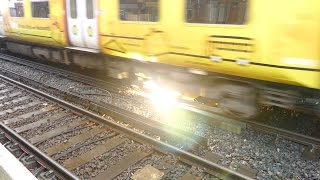 Merseyrail 507 009 making arcs at Birkdale station [upl. by Richmal]